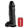 Dildo KING COCK 30.48 cm cu ventuză și detalii handmade