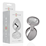Plug Anal INTENSE cu cristal argintiu