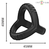 Inel INTENSE CARSON cu dublu silicone pentru control maxim