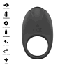 Inel vibrator INTENSE MERLOTTE cu stimulare clitoridiană