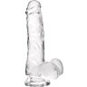 Dildo S Pleasures Jelly Transparent S cu ventuză