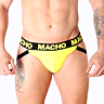 Chiloți Jockstrap MACHO JOCK AMARILLO cu design sexy