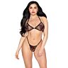 Top și chiloți LEG AVENUE 86147 FISHNET BRA TOP