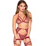 Set de lenjerie LEG AVENUE SETS 89362 roșu, mărime unică