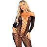 Bodystocking LEG AVENUE cu design șarpe