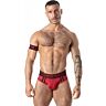 Chiloți LOCKER GEAR SPORT MESH JOCK BRIEF roșii S