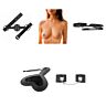 Set BDSM intermediar cu căluș, cleme, zgardă, paletă și manșete