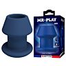Plug anal MR PLAY JACK Blue M cu canal deschis
