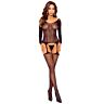 Bodystocking Passion BS125 cu întreținere deschisă