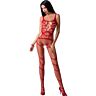Body stocking roșu Passion BS058 cu un design seducător