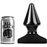 Plug anal ALL BLACK 17 cm cu formă de con