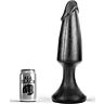 Plug anal ALL BLACK 35 cm | Formă de penis aproape reală