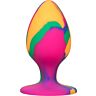Plug Anal CALEXOTICS Cheeky Large Tie-Dye cu Ventosa