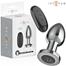 Plug anal INTENSE L cu control remote și 10 vibrații