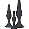 Pluguri anali TOYJOY Curvy Companions 3 piese cu dimensiuni variate