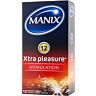 Prezervative Manix Xtra Pleasure 12 uds cu textură și aromă de vanilie