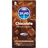 Prezervative Skins Savor Chocolate 8 bucați - pentru momente delicioase