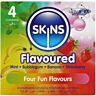 Prezervativ SKINS - Pachet cu 4 arome delicioase