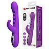 Vibrator Rabbit Pretty Love Sabien cu stimulare dublă și LED