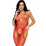 Bodystocking Leg Avenue cu inimi și bretele