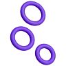 Inel ROMP REMIX TRIO SET cu 3 inele din silicon