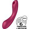 Vibrator Satisfyer Curve Trinity 1 cu suție și vibrație