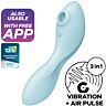 Vibrator Satisfyer Curvy Trinity 5 cu vibrație și aplicație