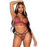 Set Lingerie Leg Avenue 81623 cu detalii strălucitoare