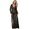 Rochie Lungă Vestido Sublime cu Mâneci Lungi s/m