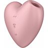 Vibrator Satisfyer Cutie Heart cu stimulare dublă