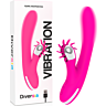 Vibrator DIVERSIA Bunny 24 cm cu vibrație puternică