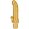 Vibrátor GET REAL Gold Dicker Stim cu Stimulator
