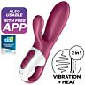 Vibrator Satisfyer Hot Bunny cu control prin aplicație și căldură