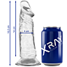 Dildo X RAY XRAY CLEAR COCK 16.5 CM | Claritate și realist
