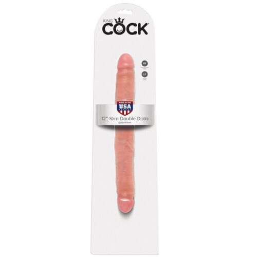 Dildo Dublu KING COCK 30 cm cu Tacto Realist