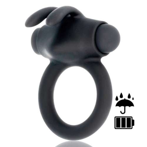 Inel Vibrant BLACK&SILVER AGRON RING 2.0 cu 10 moduri de vibrație