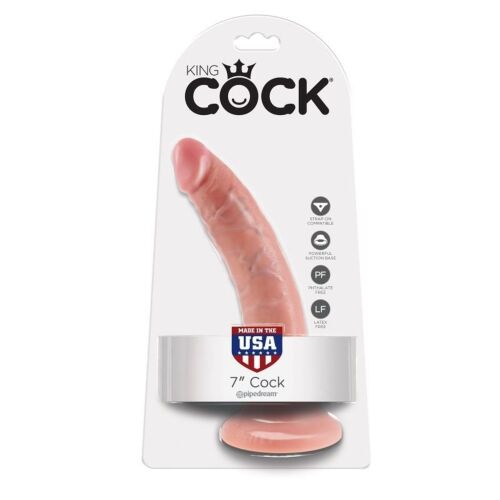 Dildo King Cock 7 - Tact realista și ventuză puternică