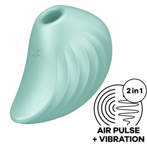 Aspirator Satisfyer Pearl Diver cu vibrație și Air Pulse