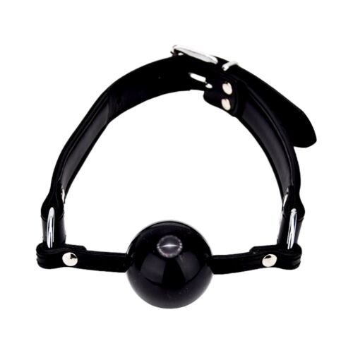 Cătușe Bound Leather Solid Ball Gag ajustabile