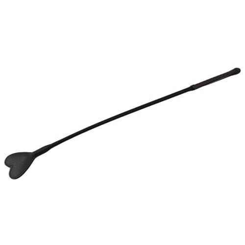 Whip Bound Nubuck Leather Heart-Shaped Crop 69 cm