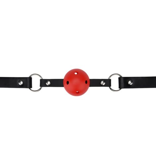 Dispozitiv Bondage Bound to Play cu minge respirabilă ajustabilă