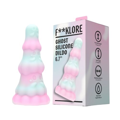 Dildo F**kLore Ghost 17 cm cu cupa de sucțiune