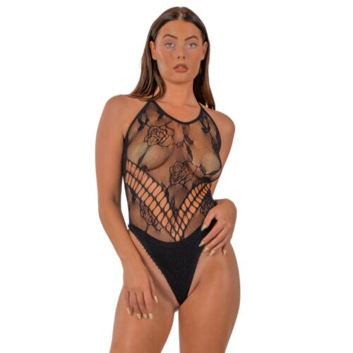 Body Lace LJ Floral Halter cu decolteu halter