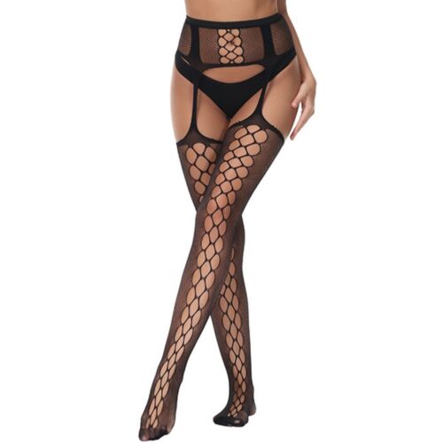 Ciorapi cu Suspenatoare Lace by LJ cu Detaliu cu Sireturi