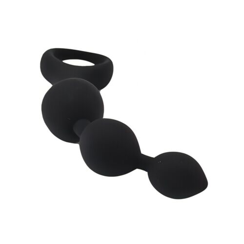 Bile Anale Loving Joy Triple Ripple 14 cm Negro