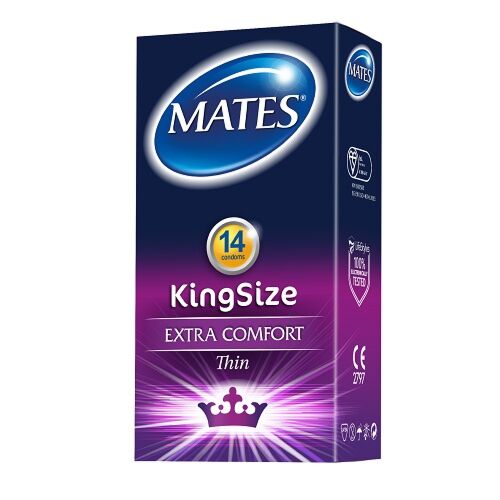 Prezervative Mates King Size 14 bucăți - Confort crescut