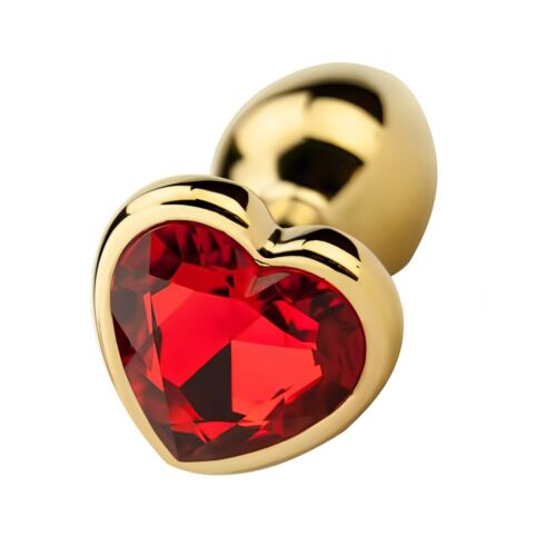 Plug Anal Precious Metals Heart cu bază decorată Dorado