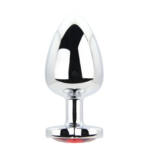Butt Plug Toosh Heart Shaped Large cu bază decorată Rojo