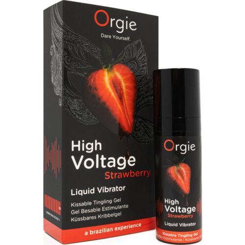 Gel stimulante Orgie High Voltage - Gust de căpșuni