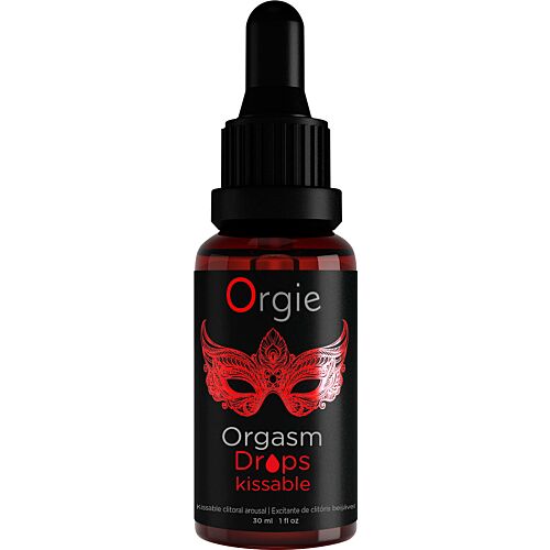 Gel intim Orgie Orgasm Drops Kissable 30 ml pentru sex oral